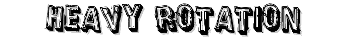 Heavy Rotation font